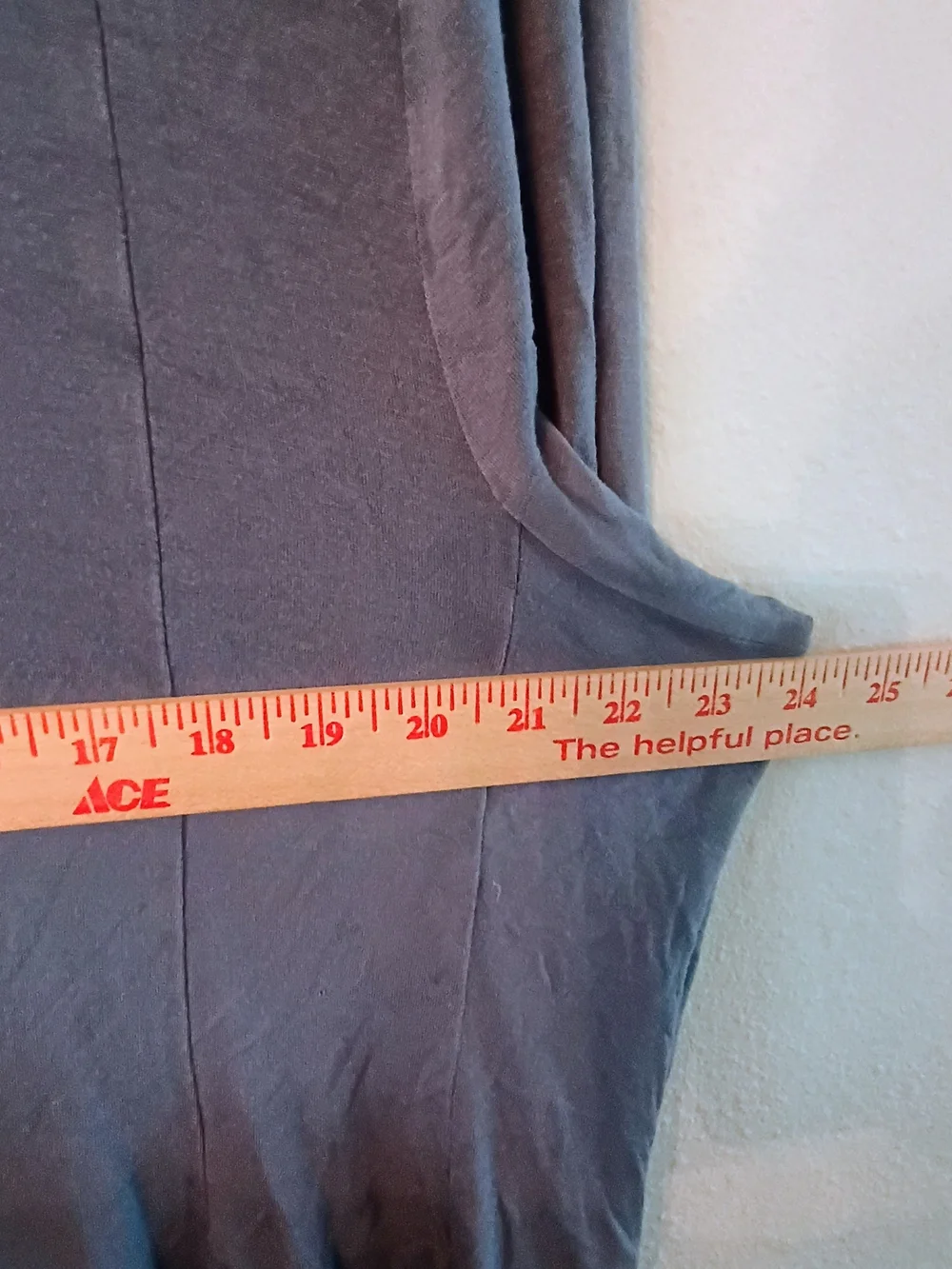 Lane Bryant 18/20 Slate Blue Long Sleeve Swing Top Open Tie Back Plus Size